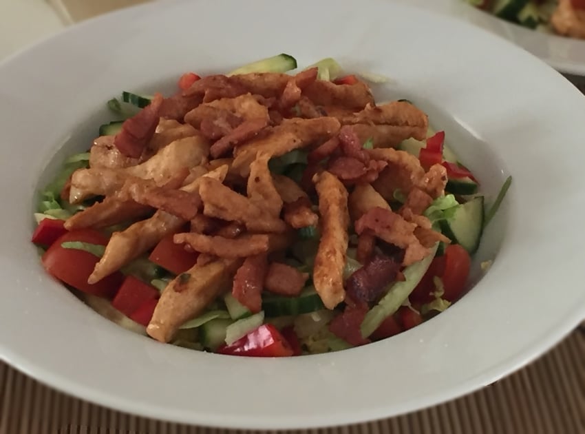 Low Carb Chicken Bacon Salad Low Carb Chicken Bacon Salad