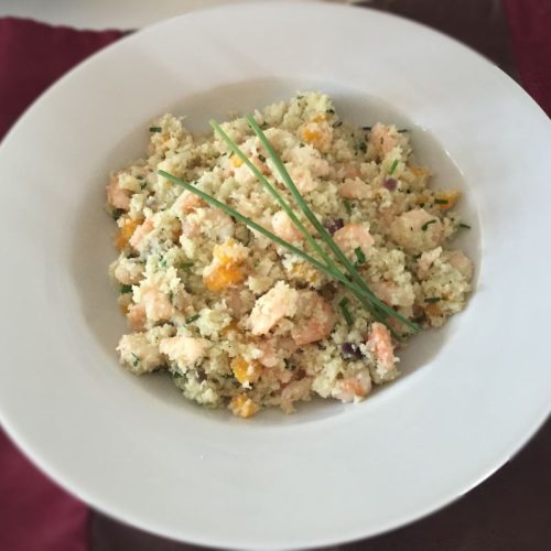 Low Carb Cauliflower Prawns Fried Rice