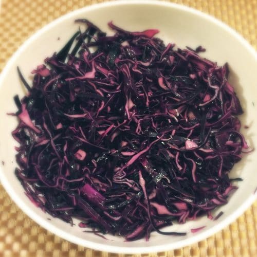 Low Carb Red Cabbage salad