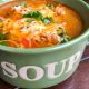 Low carb Sausage Soup with Peppers and Spinach