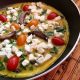 Low Carb Arugula Portobello Feta Frittata