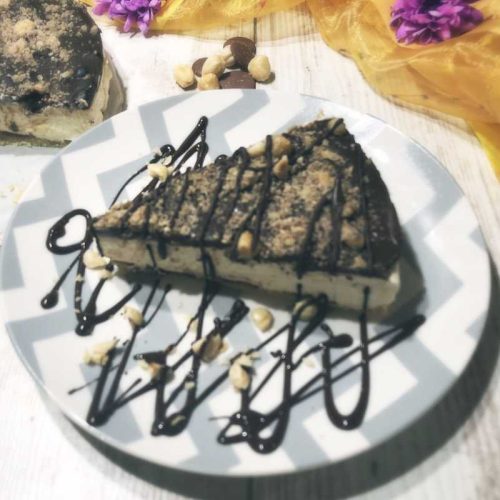 Low Carb Chocolate vanilla cheesecake