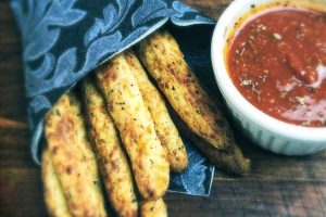 Keto Herb Breadsticks Fathead Dough Recipe