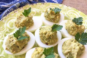 keto Avocado Deviled Eggs