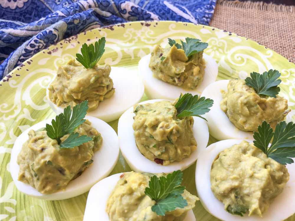 keto Avocado Deviled Eggs