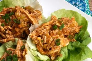 Low Carb Buffalo Chicken Wraps