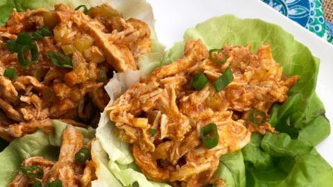 Low Carb Buffalo Chicken Wraps